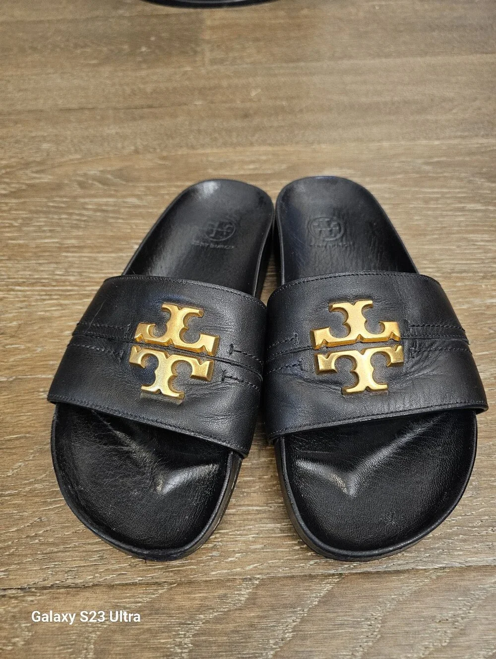 Tory Burch Black Slides Sz 6.5